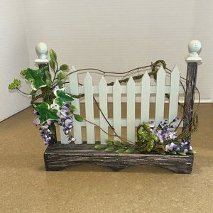 Decorated Fence with Vines and Wisteria Easter Spring